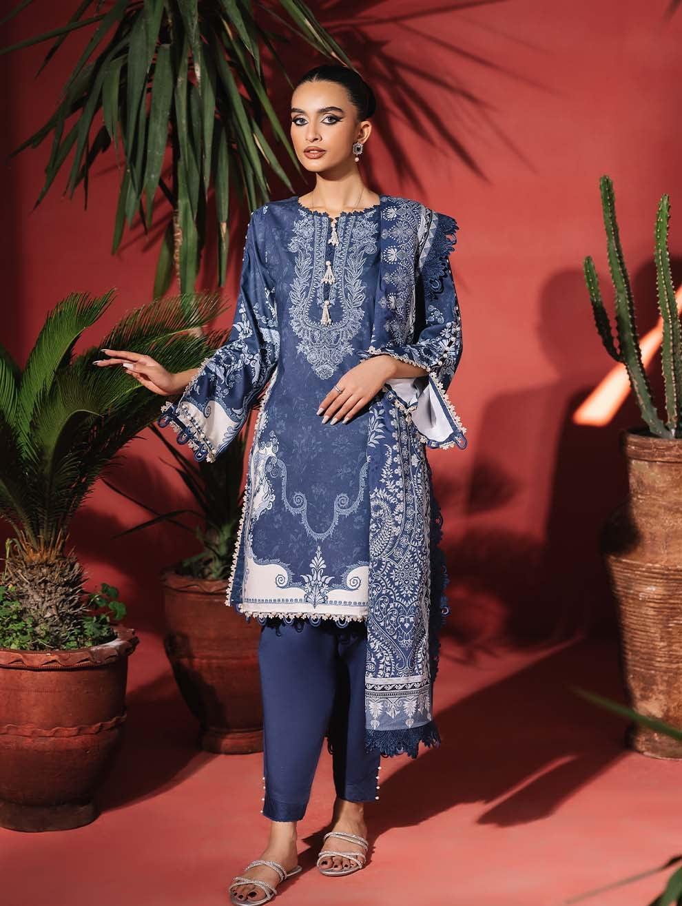 Saukeen URBANE EMBROIDERED LAWN COLLECTION- Unstitched