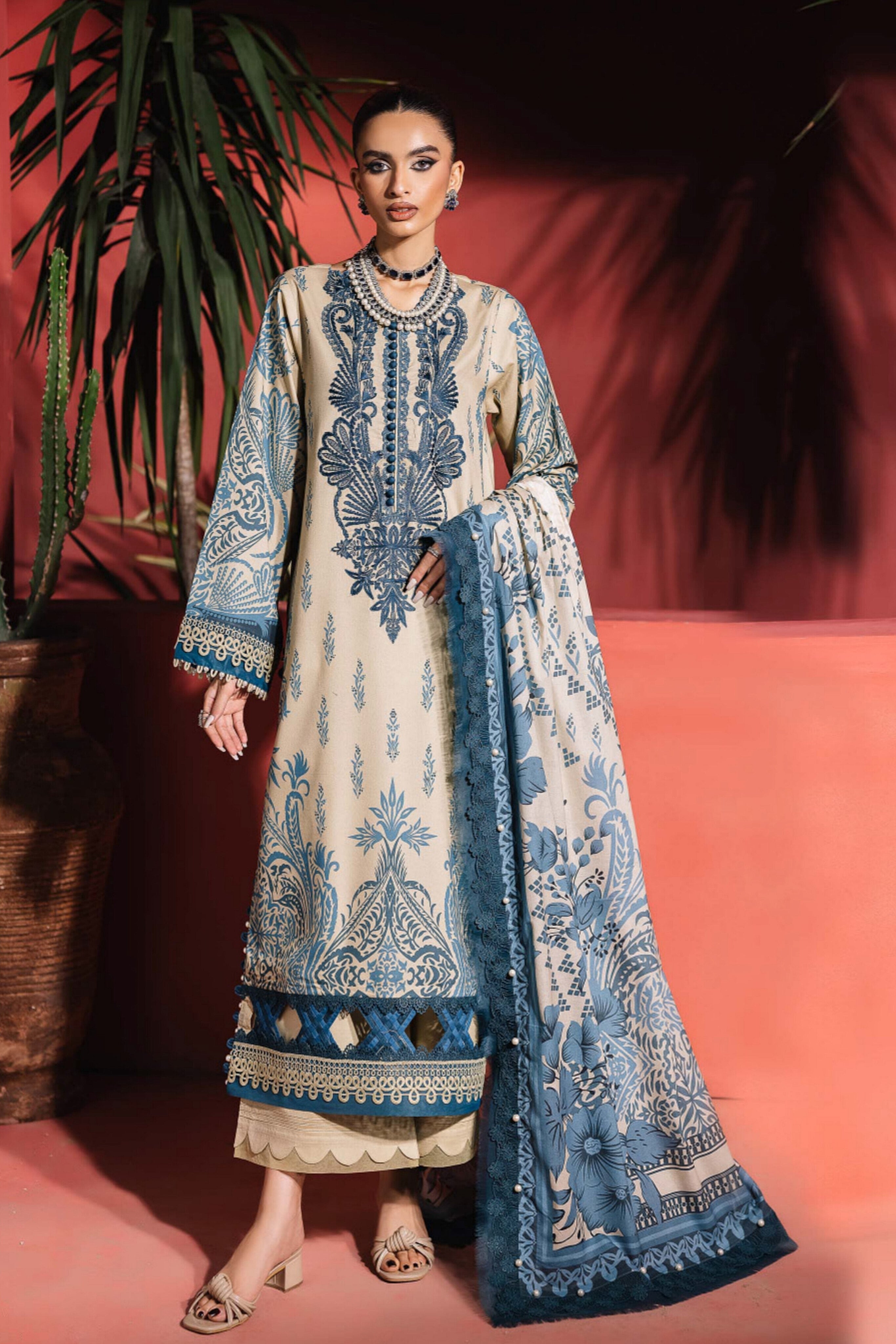 Saukeen URBANE EMBROIDERED LAWN COLLECTION SUMMER 25